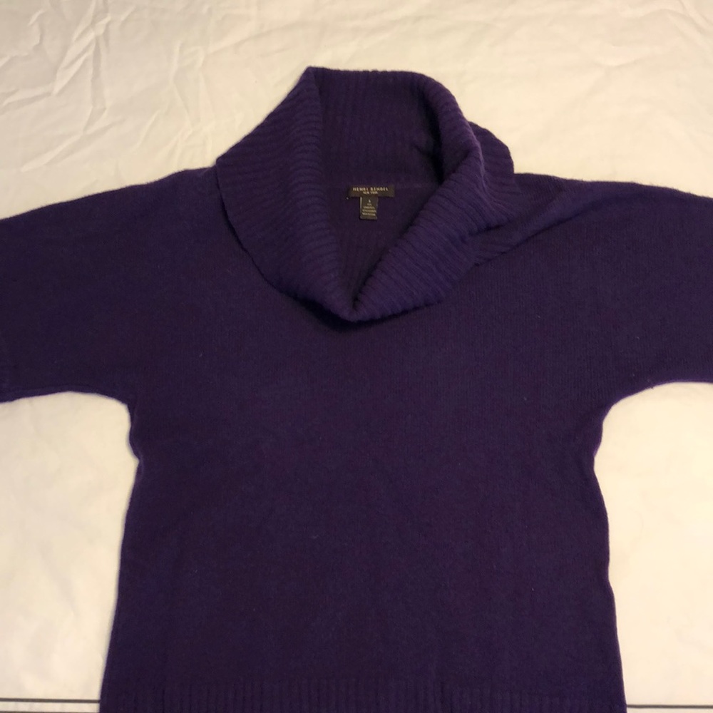 Henri Bendel wool and cashmere cowl neck sweater